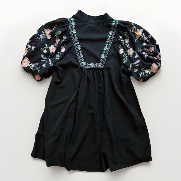 Umgee Embroidered Dress Spring Floral Peasant Boho Flowy Womens Size Small - Picture 2 of 16